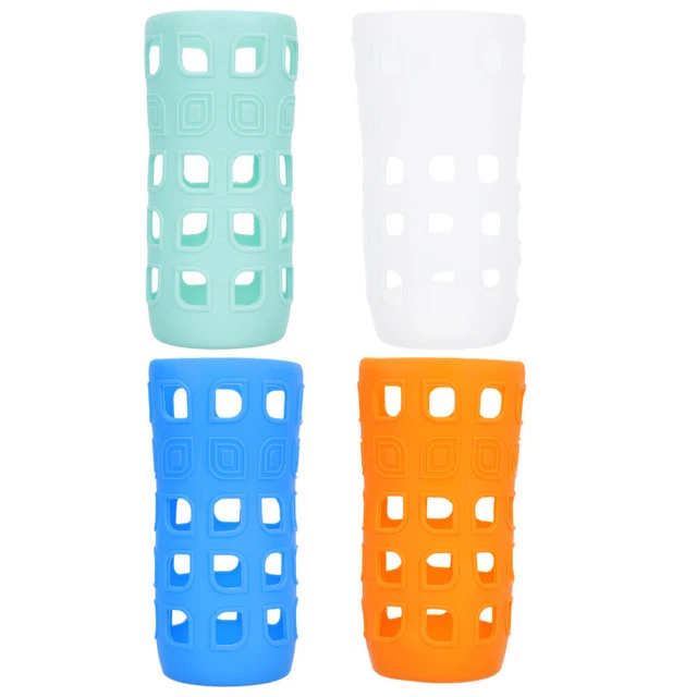 4 pz custodia tazza in silicone manicotto bottiglia latte isolato