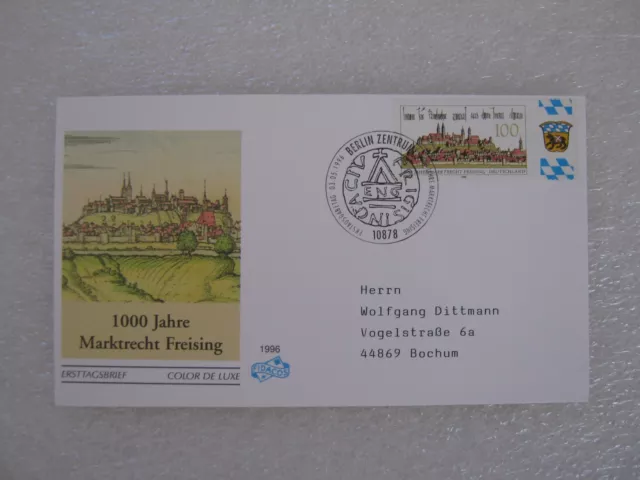 Ersttagsbrief / FDC, BRD 03.05.1996    Freising  (1856)  2