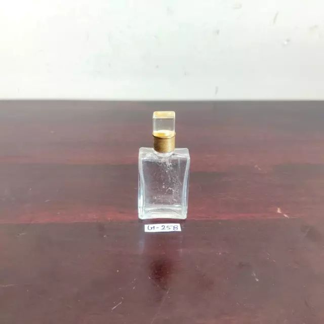 1930s Vintage Schiaparelli Clear Glass Perfume Bottle France Old Decorative G258
