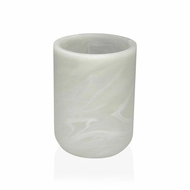 Portacepillos de Dientes Versa Blanco Resina [7,5 x 10 x 7,5 cm]
