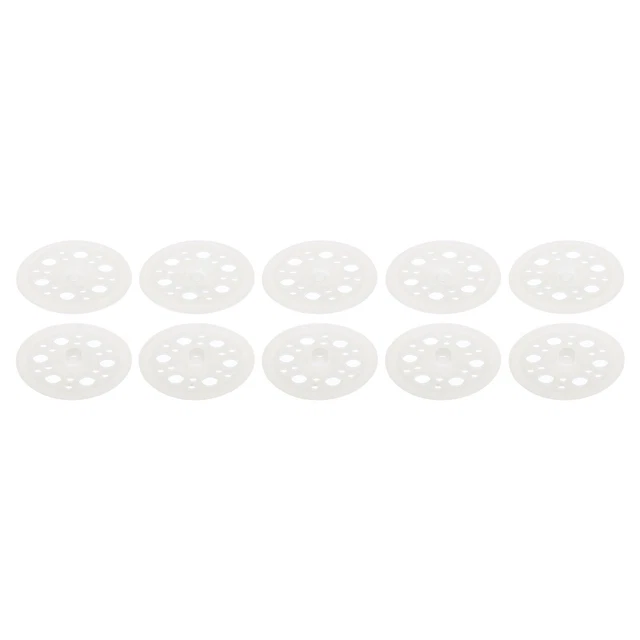 200-Pack 45mm Plastic Flat Washers – Polypropylene Load Spreading Washers For Screws, Foam Insulation Panels & EPS Boards
