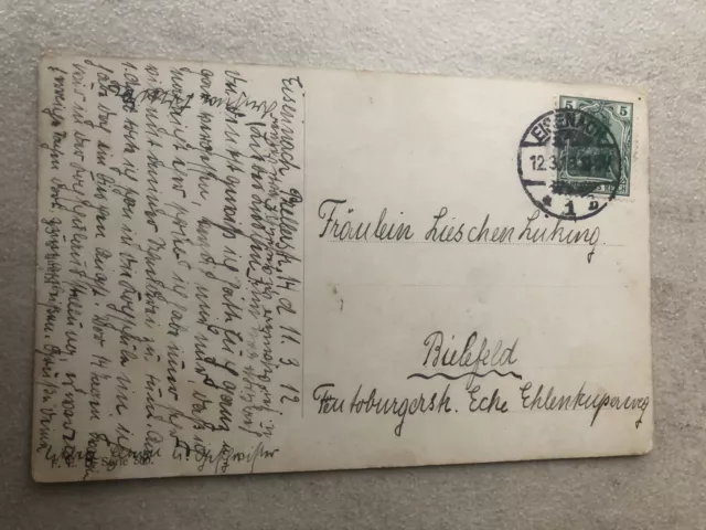 alte Postkarte von 1913 . Bielefeld