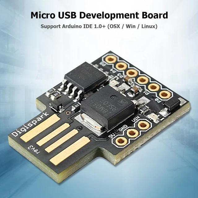Digispakr Module HOT DIGISPARK KICKSTARTER ATTINY85 Mini Module DC 5V Micro USB ...