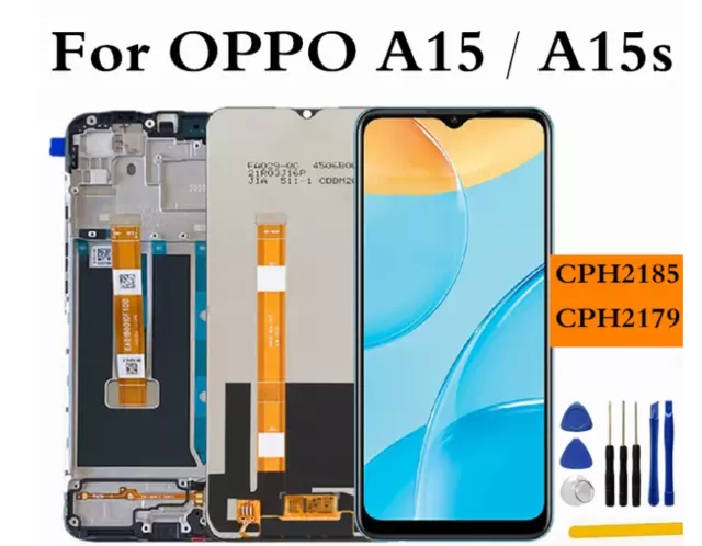 For OPPO A15S CPH2185 Oppo A15 LCD Display Screen Touch Digitizer Assembly