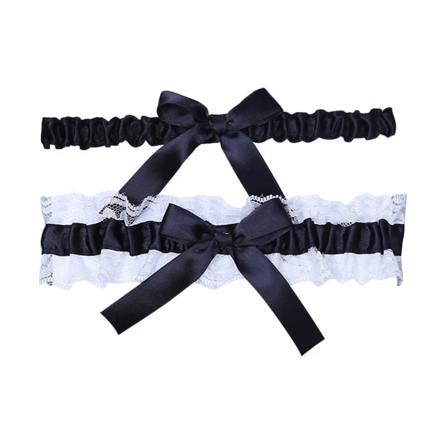 Colza da sposa anello per gambe ad arco fascia nera sensibile