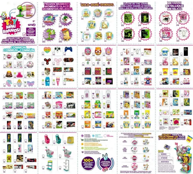 YOU CHOOSE: ZURU 5 Surprise Toy Mini Brands Series 2 Wave 2 (Pink