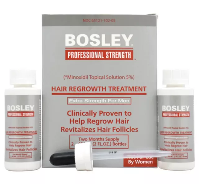 Hair Regrowth Treatment Extra Strength By Bosley Men 2 X 2 Oz - 2021 EXPIRATION