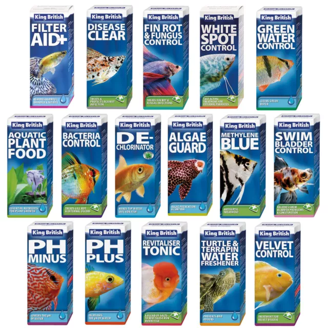 King British Tropical Coldwater Aquarium Fish Tank Disease Treatment Medicine