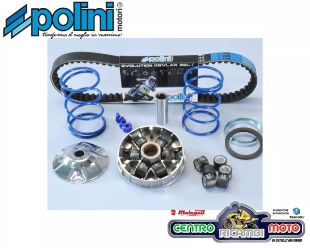 Kit Variatore Polini HI-SPEED Racing Cinghia Gilera Typhoon Storm Piaggio NRG 50