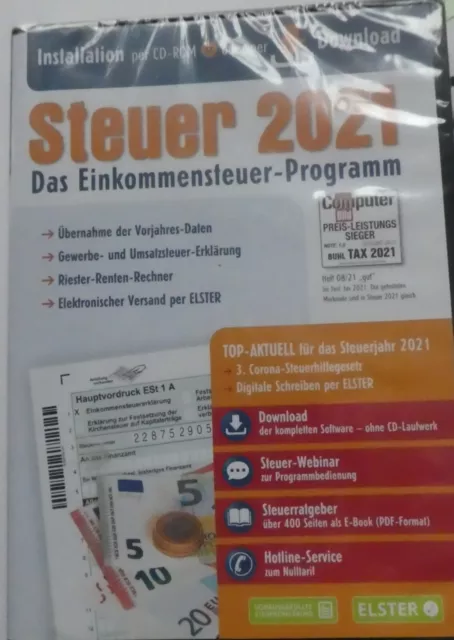 Aldi Steuer 2021 -Programm - CD  original  Verpackt !