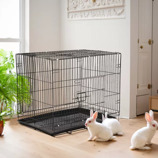 Large Indoor Rabbit Cage Guinea Pig Pet House Small Animal Hutch Cages Enclosure