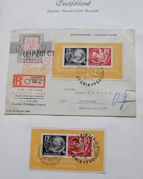 Ddr 1949-1968 Herrliche Alte Borek Sammlung Gestempelt Viele Blocks Auf Briefen
