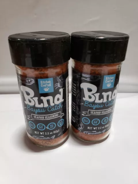 2 Kitchen Crafted - BLND bayou catch seafood  Seasonings, 2.2 0z