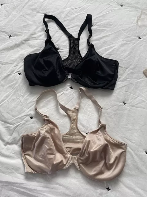 NWT MAIDENFORM WOMEN'S 2 Pack Lace Top Bra Black/Nude Size 36C $50 9A225  $25.49 - PicClick