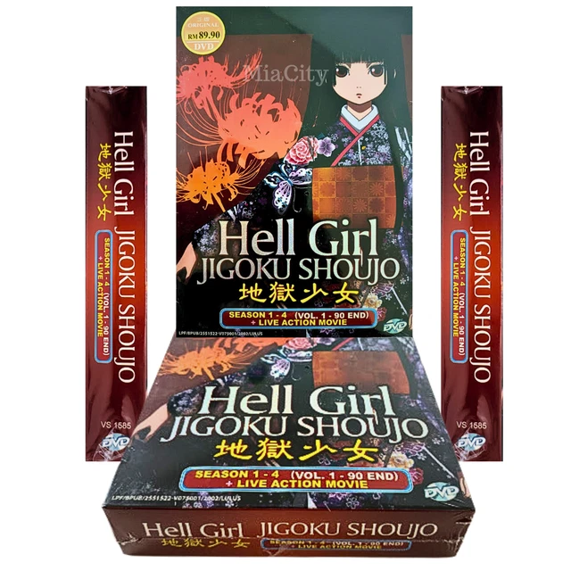 DVD ANIME JIGOKU Shoujo HELL GIRL Season 1-4 (1-90) Complete