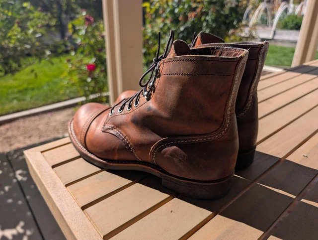 Iron Ragers RED WING HERITAGE Iron Ranger 8085 Boots – Men's Sz 9.5 D – Copper ...