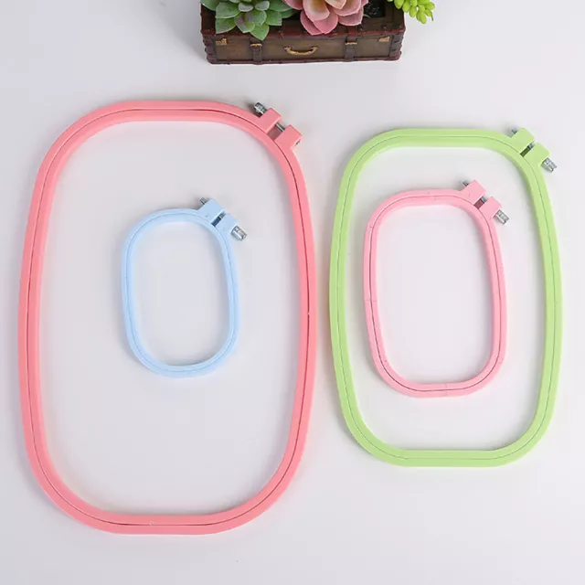 ABS Square Shape Frame Tools Cross Stitch Embroidery Hoop Accessories Art Craft