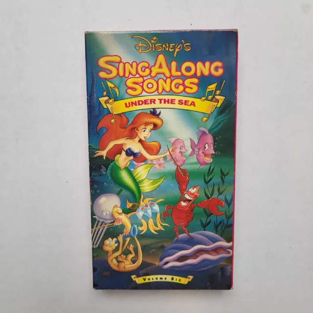 Disney Sing Along Songs Under The Sea Vhs Volume Mermaid Picclick