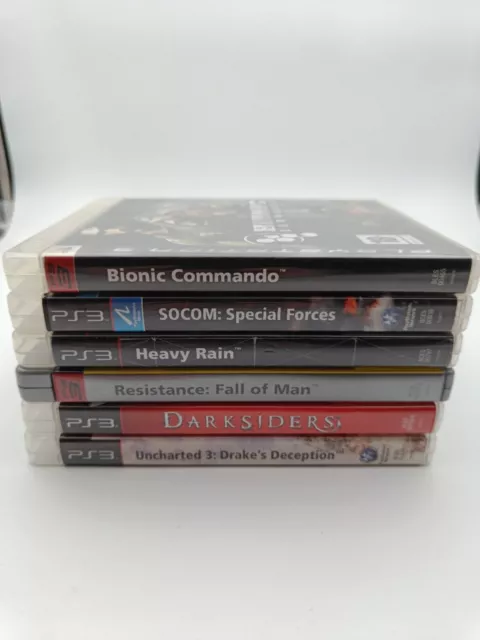 PAQUETE DE JUEGOS DE ACCIÓN PARA PS3: Bionic Commando, SOCOM, Heavy Rain y...