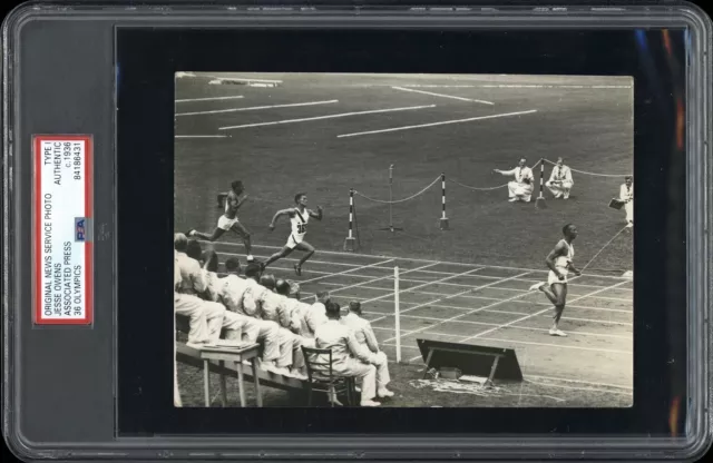 Jesse Owens 1936 Berlin Olympics Type 1 Original Photo PSA/DNA *100M Gold Medal* Jesse Owens 1936 Berlin Olympics Type 1 Original Photo PSA/DNA *100M Gold Medal*