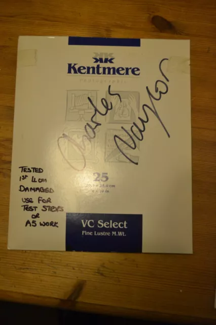 Kentmere VC Select 10x8 darkroom photo paper not perfect see description