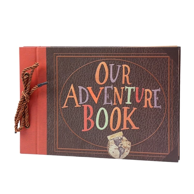 Álbum hecho a mano pasta pasta álbum vintage nuestro libro de aventuras familia SamP9Z8