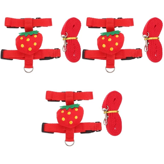 3 piezas mazo de cables y correa Bunny: 1 juego de fruta pequeña ajustable fresa