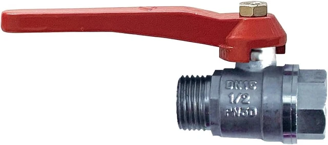 Valvola Sfera Quarto Di Giro Valvola A Sfera Ottone 1/4 Di Giro - Per Acqua, Gas, Olio E Aria Fitting Industriale Ottone - Foto 3