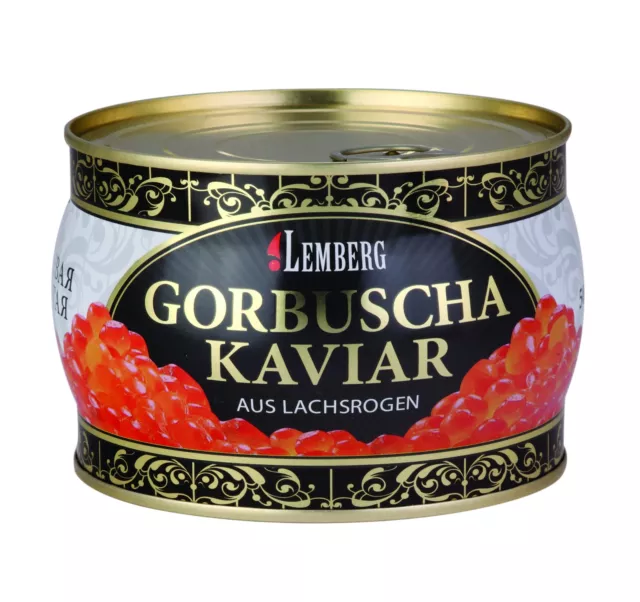 400g. Buckel Lachs Kaviar Fisch Rogen Wildfang USA Alaska Lemberg Koscher Salmon