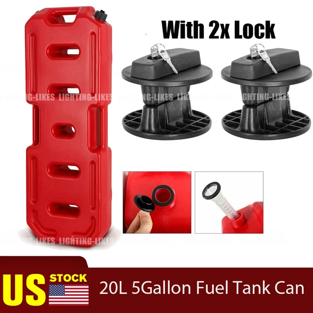 8 GALLON FUEL Pack Gas Container Fuel Can W/Lock for Jeep ATV UTV