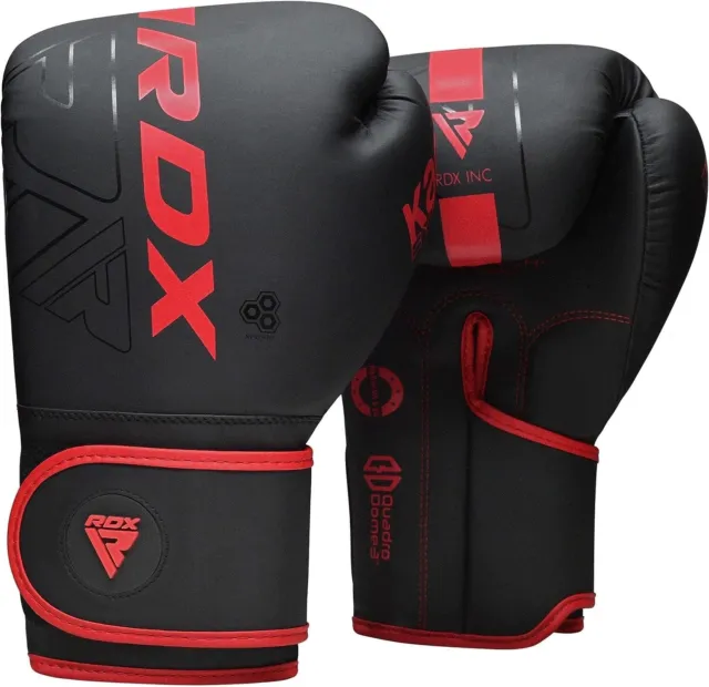 RDX Boxing Gloves, Pro Training Sparring, Maya Hide Leather, Muay Thai MMA 16Oz