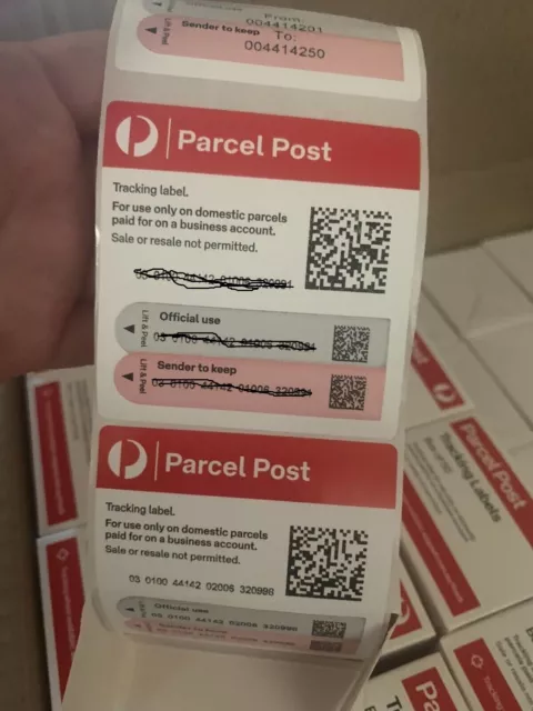 Aust Australia Post Parcel Package Tracking number Label Proof Delivery shipping