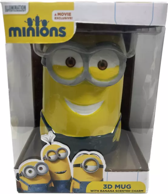 Minions Despicable Me Kevin 3D Mug with Banana Charm with giftbox 3