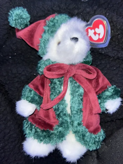 Ty Beanie Baby Attic Treasures "Klause" The Bear Holiday Christmas 2000 Plush