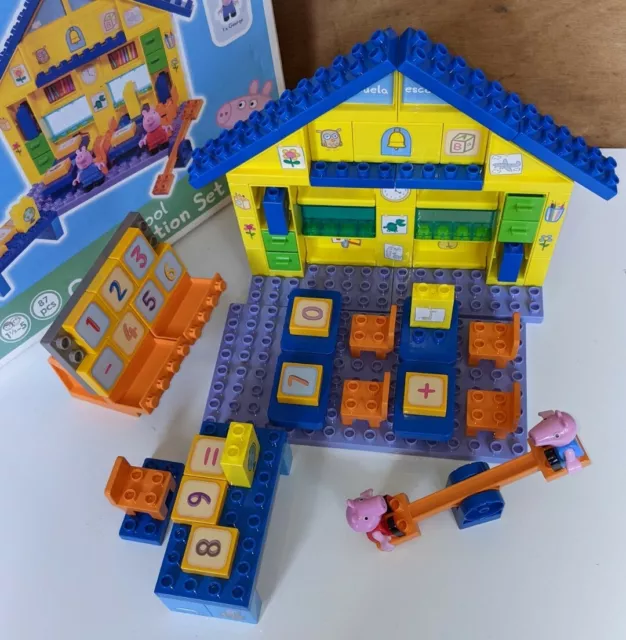 PEPPA PIG SCHOOL CONSTRUCTION SET PlayBIG Bloxx Duplo compatible complete boxed EUR 39 54 PicClick FR