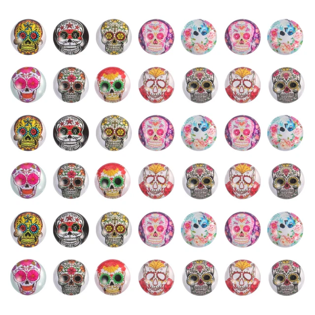 100 Pcs glass dome cabochons Glass Dome Gems Flatback Runde Edelsteine Medaillon