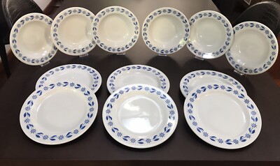 Brandani Servizio Piatti 12 Pezzi Brandani Polvere Di Stelle Turchese 6 Fondi 6 Piani 