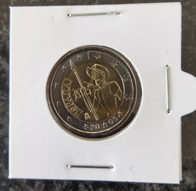 Moneda De  2 Euros Del  2005 -  El Quijote    (Sin Circular)