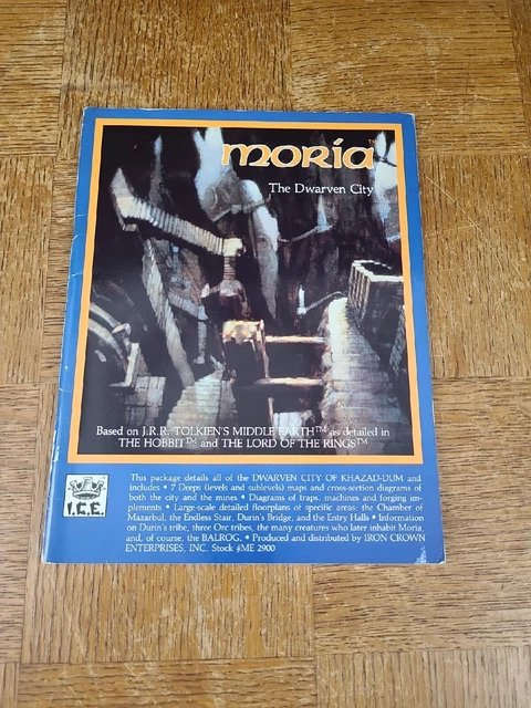 ICE MERP #2900 MORIA: The Dwarven City RPG LOTR US Edition 1984 $79.96 ...