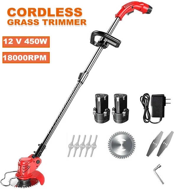 CORDLESS ELECTRIC WEED Lawn Eater Edger Yard Grass String Trimmer