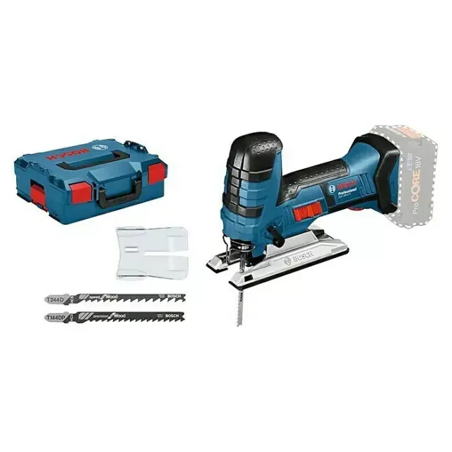 Bosch Akku-Stichsäge GST 18 V-LI S Solo inkl. L-Boxx + 3 Stichsägeblätter