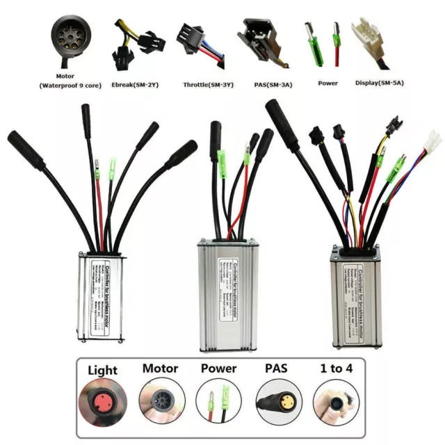 KT 48V 36V 15A 17A 22A Controller 350W Brushless Motor E-bike Electric Bicycle