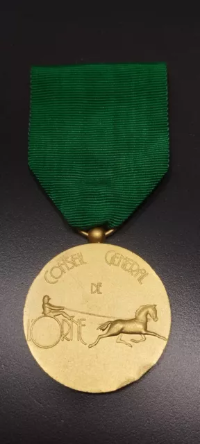 Z23M)  Belle médaille civile du conseil général de l'Orne french medal