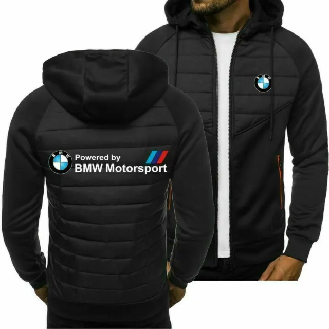 BMW Logo Print Jacke Herren Frühjahr Herbst Hoodie Pullover Sport Freizeitjacke