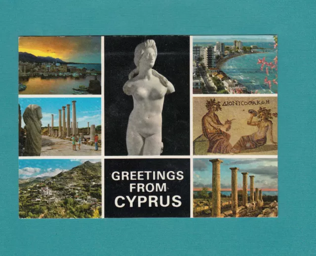 Greeetings from CYPRUS VINTAGE POSTCARD  VARIOUS VIEWS
