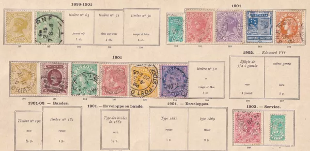 Victoria 1899 Collection of 15 CLASSIC stamps / HIGH VALUE!