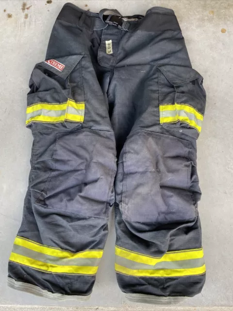 Firefighter Bunker TurnOut Gear Pants Globe 40 X 30 G Xtreme 2005  Black