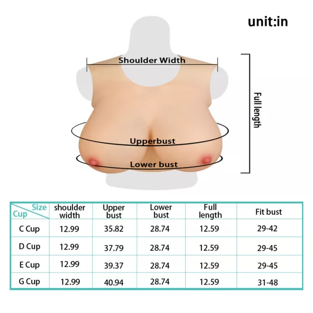 DE Stock Silicone Breast Forms C/D/F Cup Brüste Lighter Transgender Crossdresser 2