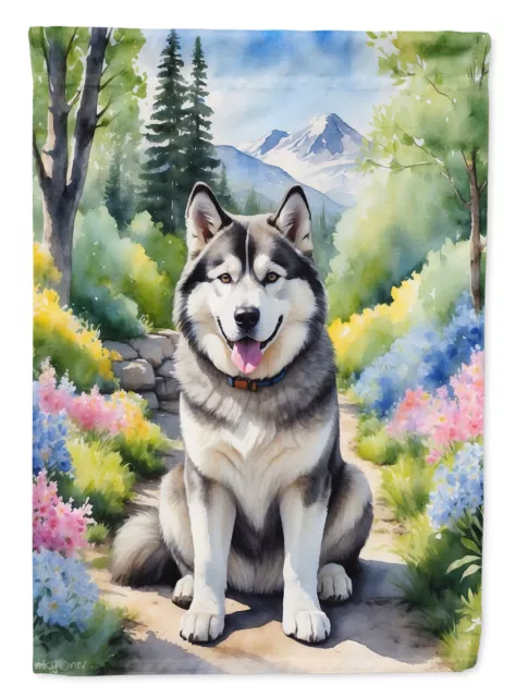 Alaskan Malamute Spring Garden Flag Garden Size DAC6546GF