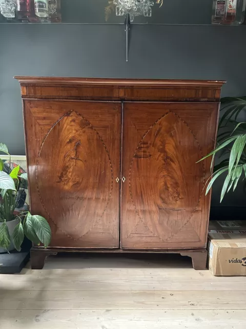 Antique Mahogany Sideboard Cabinet Suitable For Upcycling